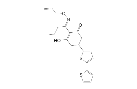 2-Cyclohexen-1-one, 5-[2,2'-bithiophen]-5-yl-3-hydroxy-2-[1-[(2-propenyloxy)imino]butyl]-
