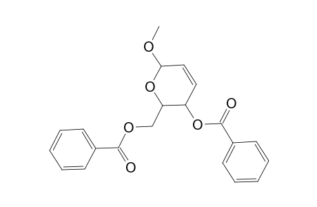 2H-Pyran-2-methanol, 3-(benzoyloxy)-3,6-dihydro-6-methoxy-, benzoate