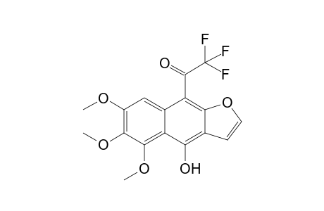 2,2,2-trifluoro-1-(4-hydroxy-5,6,7-trimethoxy-9-benzo[f]benzofuranyl)ethanone