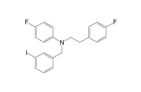 4-Fluoro-N-[2-(4-fluorophenyl)ethyl]-N-(3-iodobenzyl)aniline