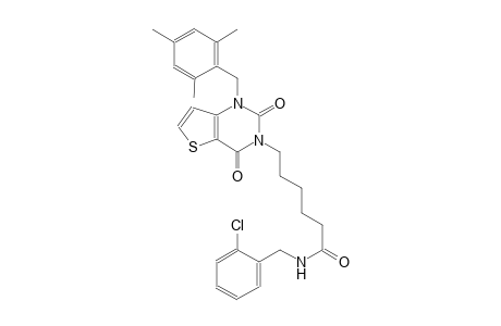 N-(2-chlorobenzyl)-6-(1-(mesitylmethyl)-2,4-dioxo-1,4-dihydrothieno[3,2-d]pyrimidin-3(2H)-yl)hexanamide