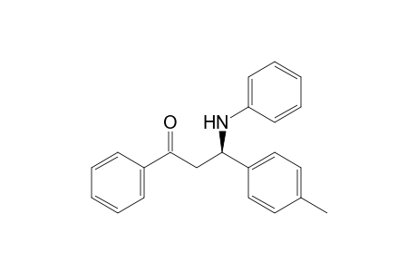 (R)-1-Phenyl-3-(N-phenylamino)-3-(4-tolyl)propan-1-one