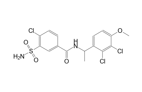 3-(aminosulfonyl)-4-chloro-N-[1-(2,3-dichloro-4-methoxyphenyl)ethyl]benzamide