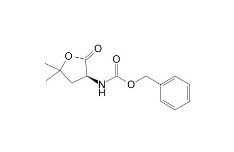 (phenylmethyl) N-[(3S)-5,5-dimethyl-2-oxidanylidene-oxolan-3-yl]carbamate