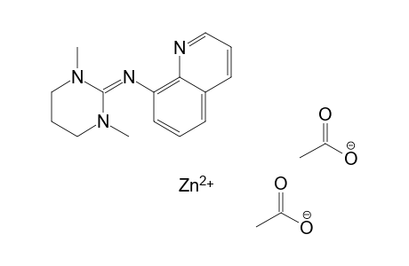 1,3-Dimethyl-N-(8-quinolyl)hexahydropyrimidin-2-imine zinc(II) diacetate