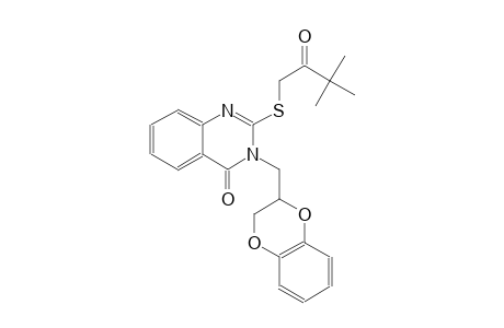 4(3H)-quinazolinone, 3-[(2,3-dihydro-1,4-benzodioxin-2-yl)methyl]-2-[(3,3-dimethyl-2-oxobutyl)thio]-