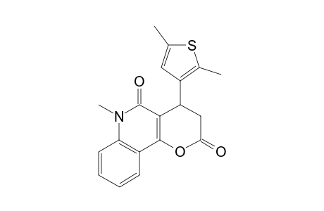 2H-Pyrano[3,2-c]quinoline-2,5(3H)-dione, 4-(2,5-dimethyl-3-thienyl)-4,6-dihydro-6-methyl-