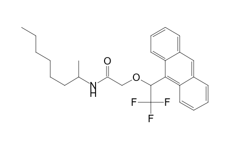 N-(2-Octyl)-.alpha.-[1-(9-anthryl)-2,2,2-trifluoroethoxy]acetamide