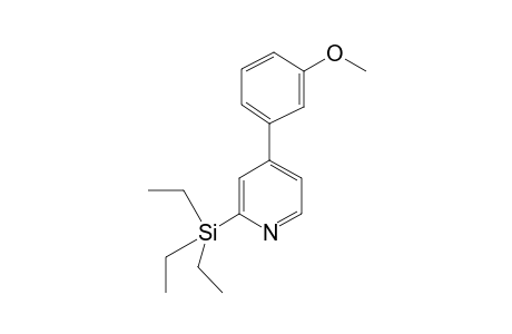 4-(3-methoxyphenyl)-2-(triethylsilyl)pyridine