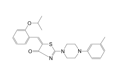 4(5H)-thiazolone, 5-[[2-(1-methylethoxy)phenyl]methylene]-2-[4-(3-methylphenyl)-1-piperazinyl]-, (5E)-