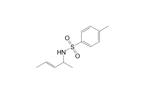 (E)-4-Methyl-N-(pent-3-en-2-yl)benzenesulfonamide