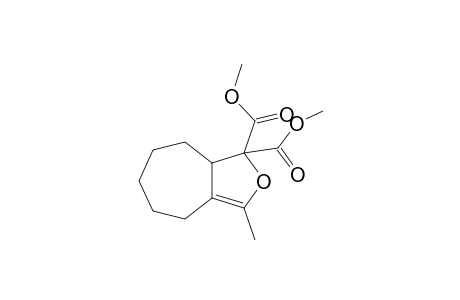 Dimethyl 4,5,6,7,8,8a-hexahydro-3-methylcyclohepta[c]furan-1,1-dicarboxylate