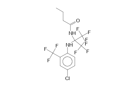 2-Butyramido-2-[4-chloro-2-(trifluoromethyl)anilino]-1,1,1,3,3,3-hexafluoropropane