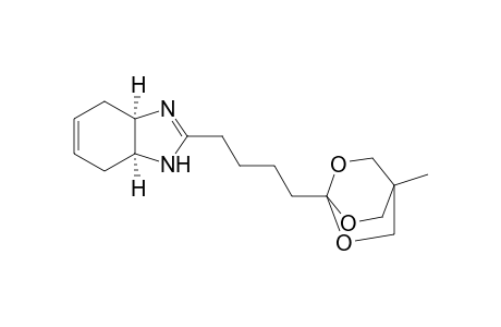 1H-Benzimidazole, 3a,4,7,7a-tetrahydro-2-[4-(4-methyl-2,6,7-trioxabicyclo[2.2.2]oct-1-yl)butyl]-, cis-