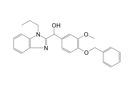 1H-benzimidazole-2-methanol, alpha-[3-methoxy-4-(phenylmethoxy)phenyl]-1-propyl-