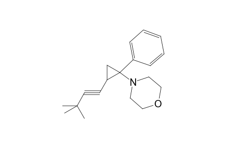 4-[2-(3,3-dimethyl-1-butynyl)-1-phenylcyclopropyl]morpholine