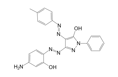 3-[(4-Amino-2-hydroxyphenyl)diazenyl]-1-phenyl-4-(4-tolyldiazenyl)-1H-pyrazol-5-ol