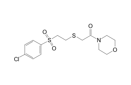 4-{{{2-[(p-chlorophenyl)sulfonyl]ethyl}thio}acetyl}morpholine