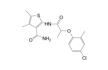 2-{[2-(4-chloro-2-methylphenoxy)propanoyl]amino}-4,5-dimethyl-3-thiophenecarboxamide