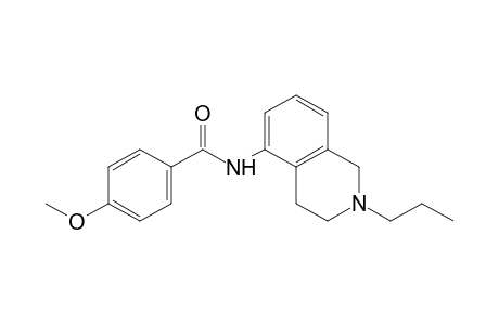 N-(2-propyl-1,2,3,4-tetrahydro-5-isoquinolyl)-p-anisamide