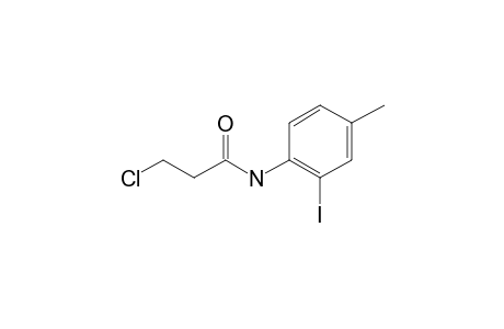 Propanamide, N-(2-iodo-4-methylphenyl)-3-chloro-