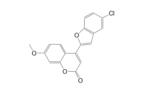 2H-1-benzopyran-2-one, 4-(5-chloro-2-benzofuranyl)-7-methoxy-