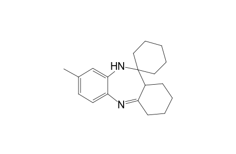 11-Spirocyclohexane-2,3,4,10,11a-hexahydro-8-methyl-1H-dibenzo[b,e][1,4]diazepine