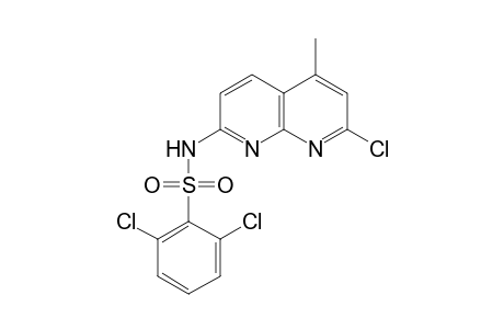 Benzenesulfonamide, 2,6-dichloro-N-(7-chloro-5-methyl-1,8-naphthyridin-2-yl)-