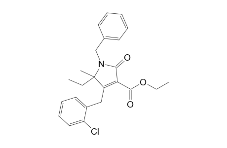 1-Benzyl-4-(2-chlorobenzyl)-5-ethyl-5-methyl-2-oxo-2,5-dihydro-1H-pyrrole-3-carboxylic acid ethyl ester