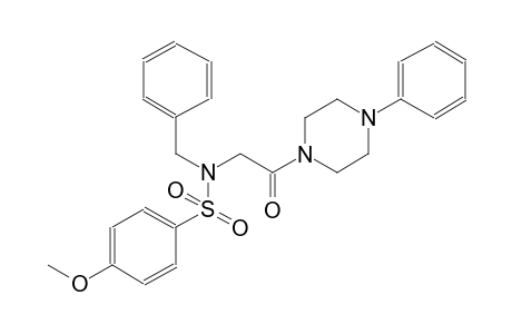 benzenesulfonamide, 4-methoxy-N-[2-oxo-2-(4-phenyl-1-piperazinyl)ethyl]-N-(phenylmethyl)-
