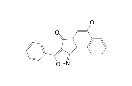 3-Phenyl-5-(2-phenyl-2-methoxyethenyl)-5,6-dihydro-4H-cyclopenta[c]isoxazole-4-one