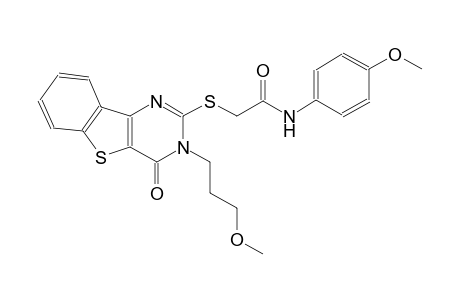N-(4-methoxyphenyl)-2-{[3-(3-methoxypropyl)-4-oxo-3,4-dihydro[1]benzothieno[3,2-d]pyrimidin-2-yl]sulfanyl}acetamide