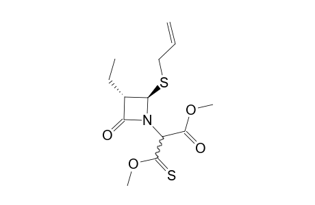 Methyl 2-[(2R,3S)-3-ethyl-2-(allylsulfanyl)-4-oxo-1-azetidin-1-yl]-3-methoxy-3-thioxopropanoate