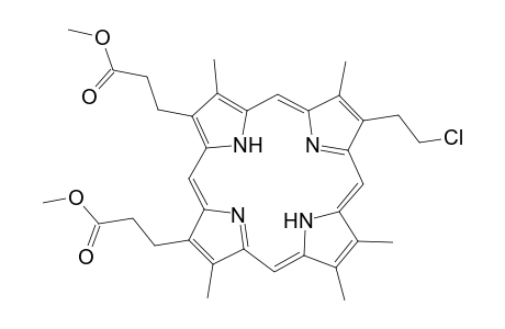 21H,23H-Porphine-2,18-dipropanoic acid, 8-(2-chloroethyl)-3,7,12,13,17-pentamethyl-, dimethyl ester