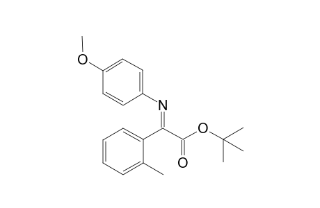Tert-Butyl-2-((4-methoxyphenyl)imino)-2-(2-tolyl)acetate