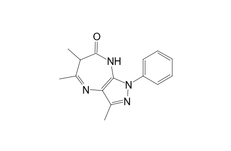3,5,6-Trimethyl-1-phenyl-6,8-dihydropyrazolo[3,4-b][1,4]diazepin-7(1H)-one