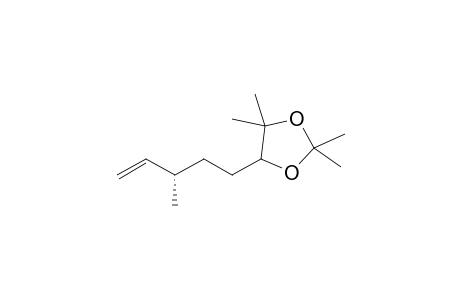 2,2,4,4-Tetramethyl-5-((3s)-3-methyl-4-pentenyl)-1,3-dioxolane