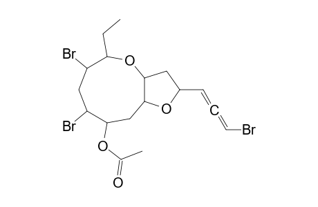 Furo[3,2-b]oxonin-9-ol, 6,8-dibromo-2-(3-bromo-1,2-propadienyl)-5-ethyldecahydro-, acetate