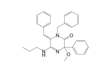 (Z)-1-BENZYL-6-BENZYLIDENE-3-METHOXY-3-PHENYL-5-PROPYLAMINO-3,6-DIHYDROPYRAZIN-2(1H)-ONE