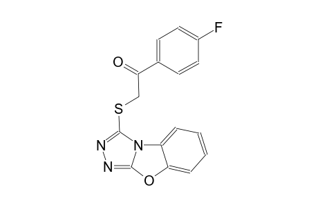 ethanone, 1-(4-fluorophenyl)-2-([1,2,4]triazolo[3,4-b]benzoxazol-3-ylthio)-