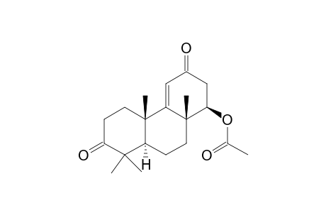 (+)-(1R,4bS,8aR,10aR)-4b,8,8,10a-Tetramethyl-3,7-diox-1,2,3,4b,5,6,7,8,8a,9,10,10a-dodecahydrophenanthren-1-yl ethanoate