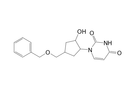 (+-)-1-(4-Benzyloxymethyl-2-hydroxycyclopentyl)-1H-pyrimidin-2,4-dione