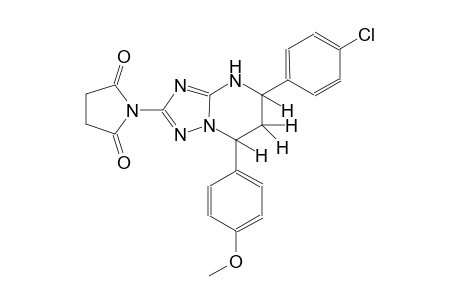 1-[5-(4-chlorophenyl)-7-(4-methoxyphenyl)-4,5,6,7-tetrahydro[1,2,4]triazolo[1,5-a]pyrimidin-2-yl]-2,5-pyrrolidinedione