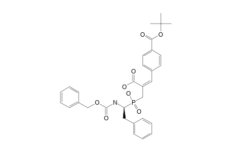 4-[3-(R,S)-2-[(1-BENZYLOXYCARBONYLAMINO-2-PHENYL-ETHYL)-HYDROXY-PHOSPHINOYL]-2-CARBOXYPROPENYL]-BENZOIC-ACID-TERT.-BUTYLESTER