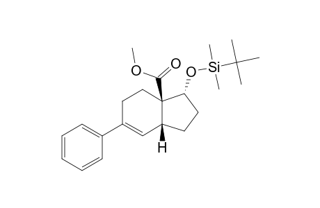 6-PHENYL-1-(TERT.-BUTYLDIMETHYLSILANYLOXY)-2,3,4,7,8,9-HEXAHYDRO-1H-INDENE-9-CARBOXYLIC-ACID-METHYLESTER
