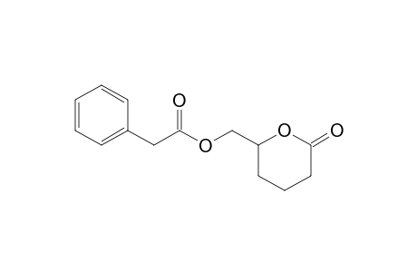 (5R*,6R*)-6-(.alpha.-phenylacetoxymethyl)tetrahydro-2-pyranone