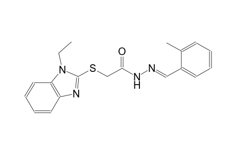 acetic acid, [(1-ethyl-1H-benzimidazol-2-yl)thio]-, 2-[(E)-(2-methylphenyl)methylidene]hydrazide
