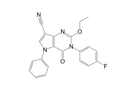 7-Cyano-2-ethoxy-3-(4-fluorophenyl)-5-phenyl-3H-pyrrolo[3,2-d]pyrimidine-4(5H)-one