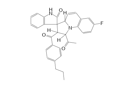 (1'S,2'S,3R,3a'R)-1'-acetyl-7'-fluoro-2'-(4-propylbenzoyl)-2',3a'-dihydro-1'H-spiro[indoline-3,3'-pyrrolo[1,2-a]quinolin]-2-one