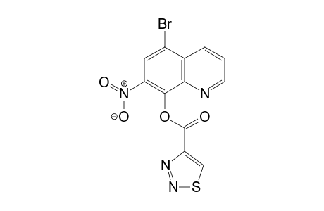 1,2,3-Thiadiazole-4-carboxylic acid, 5-bromo-7-nitro-8-quinolinyl ester